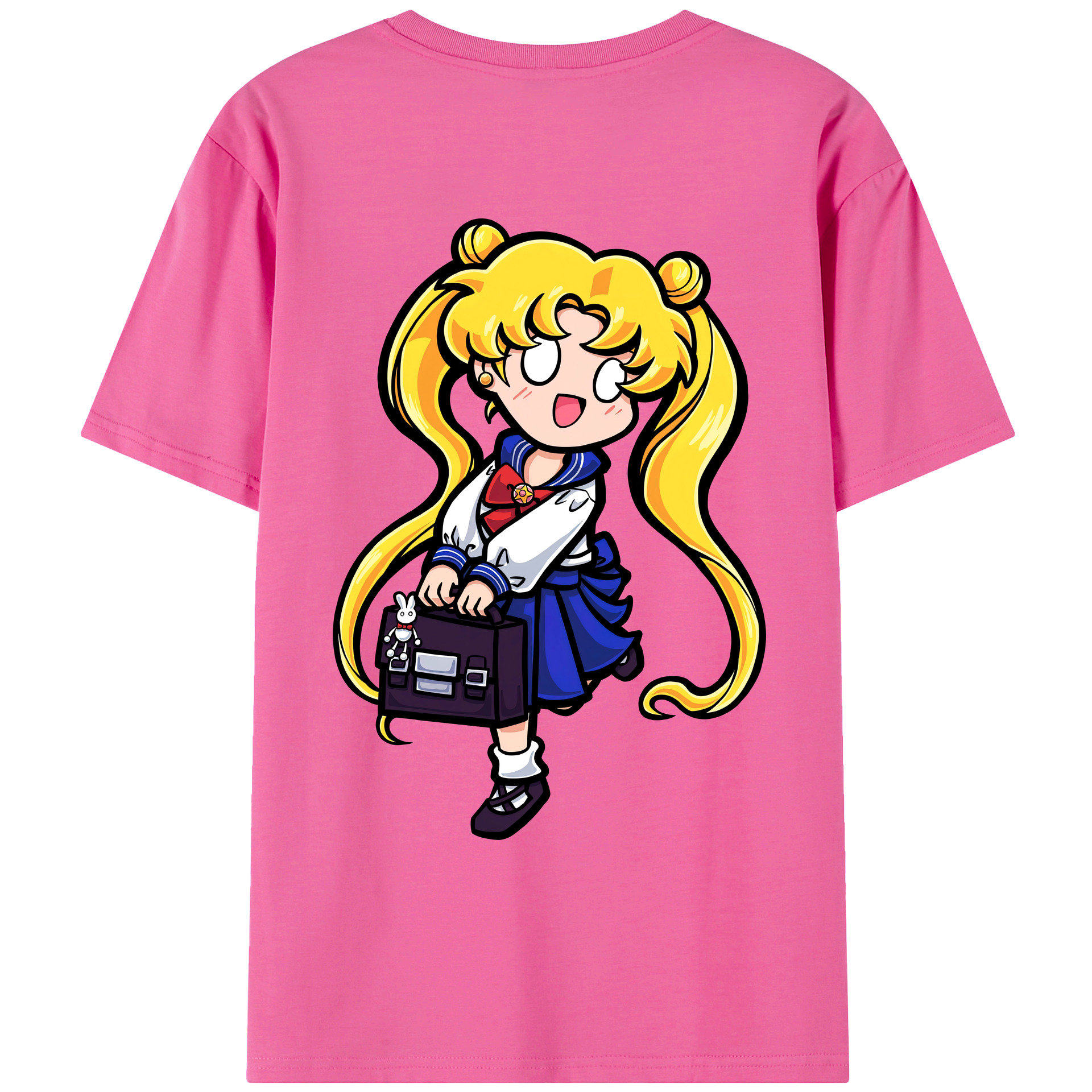（画像用） 美少女戦士セーラームーン 愛野 美奈子 あいの みなこ Sailor Moon Aino Minako レディース半袖Tシャツ(バックプリント)